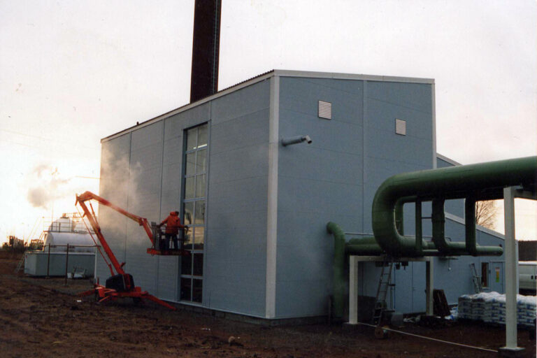 Kiinteä höyrykeskus, putkieristykset sekä kuorirakenteet, Haminan Satama