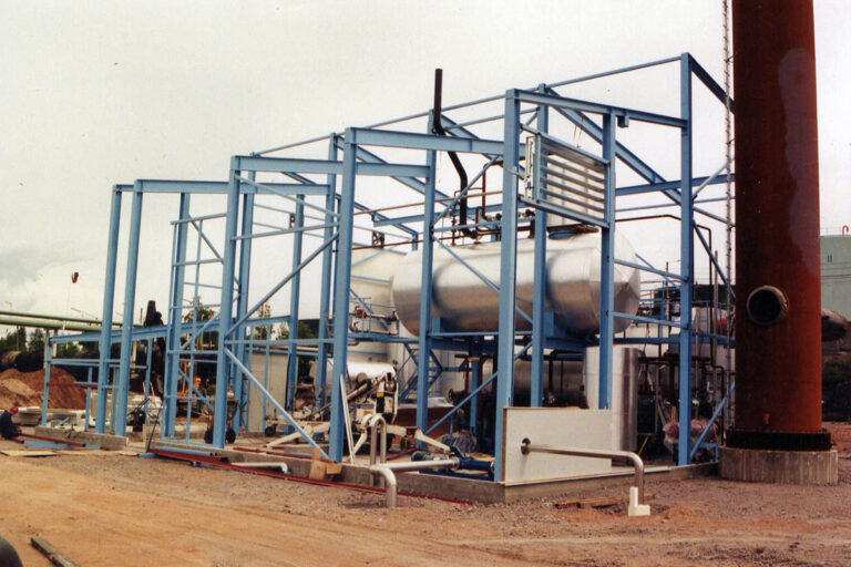 Kiinteä höyrykeskus, putkieristykset sekä kuorirakenteet, Haminan Satama